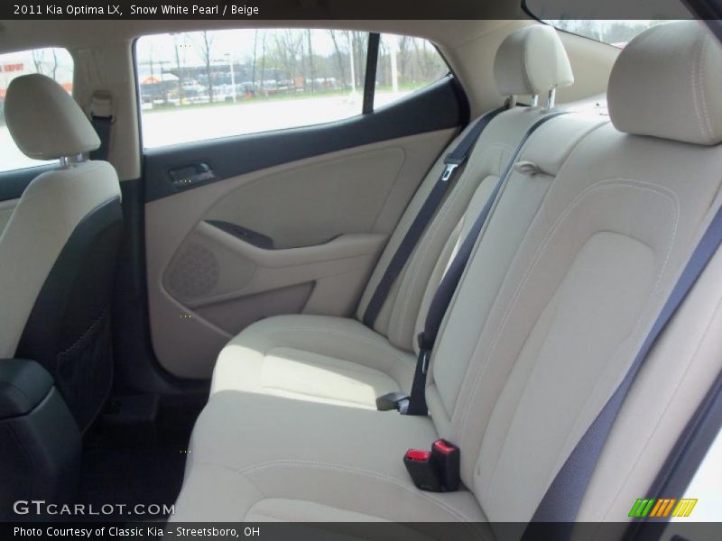 Snow White Pearl / Beige 2011 Kia Optima LX