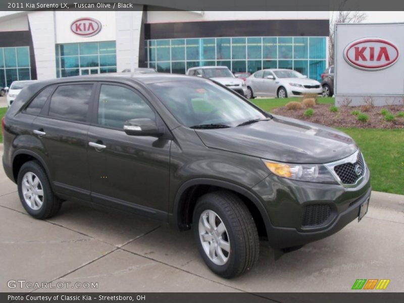 Tuscan Olive / Black 2011 Kia Sorento LX