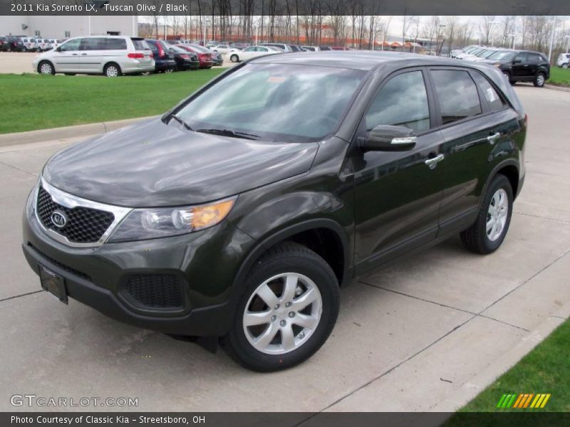 Tuscan Olive / Black 2011 Kia Sorento LX