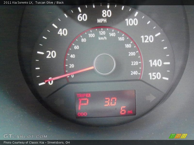 Tuscan Olive / Black 2011 Kia Sorento LX