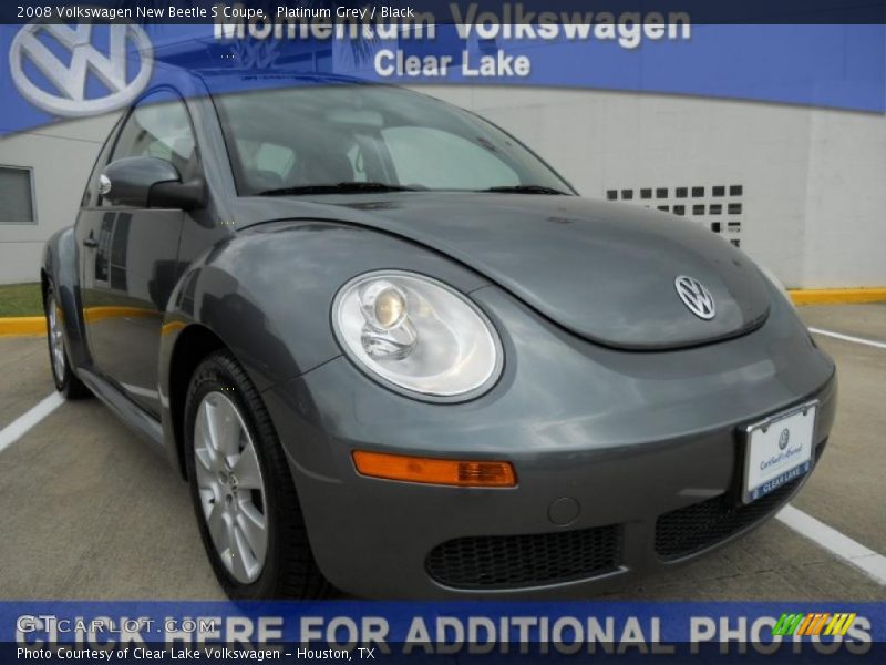 Platinum Grey / Black 2008 Volkswagen New Beetle S Coupe