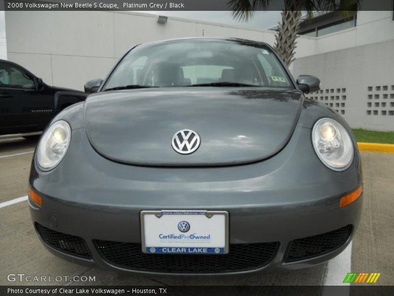 Platinum Grey / Black 2008 Volkswagen New Beetle S Coupe