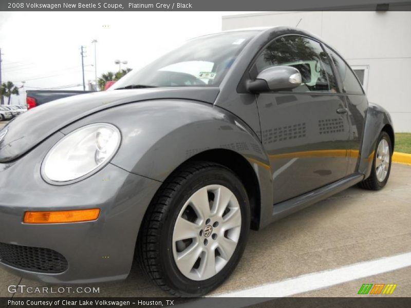 Platinum Grey / Black 2008 Volkswagen New Beetle S Coupe
