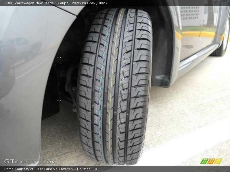 Platinum Grey / Black 2008 Volkswagen New Beetle S Coupe