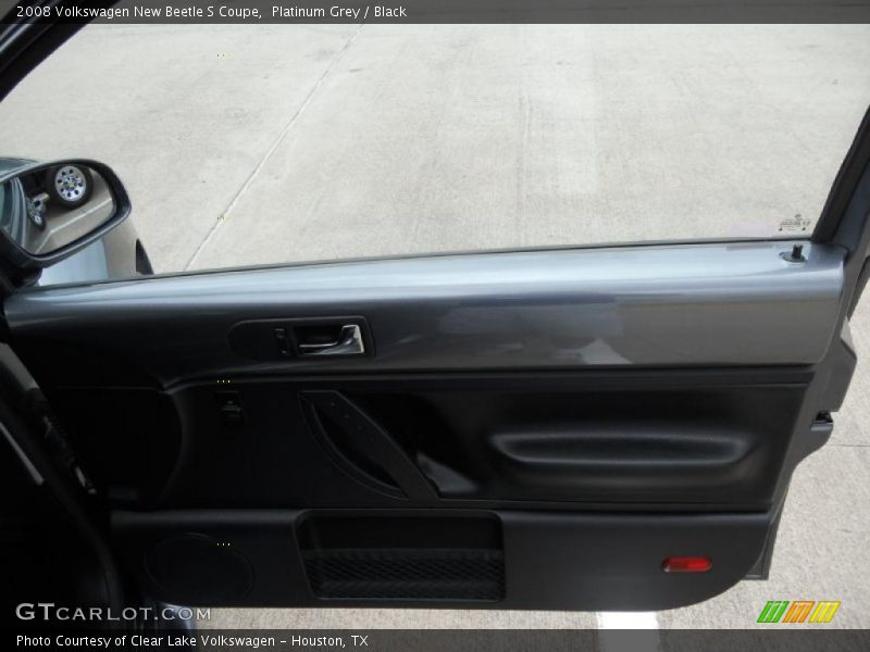 Platinum Grey / Black 2008 Volkswagen New Beetle S Coupe