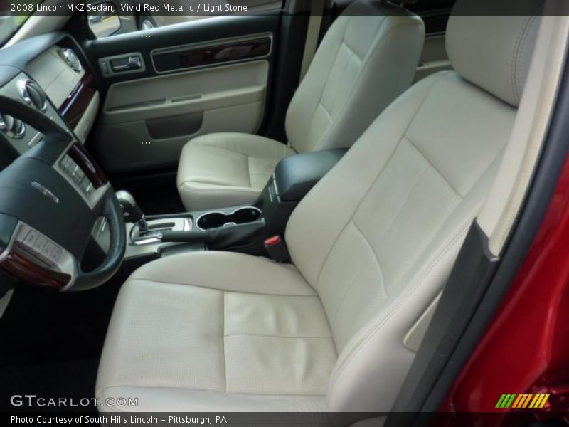 Vivid Red Metallic / Light Stone 2008 Lincoln MKZ Sedan