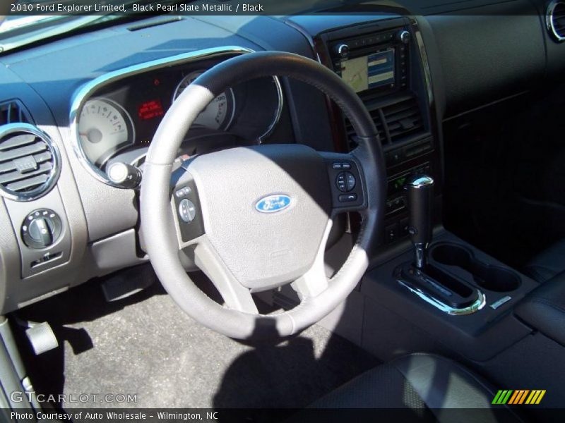 Black Pearl Slate Metallic / Black 2010 Ford Explorer Limited