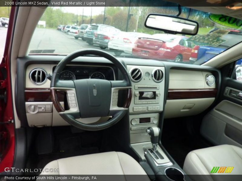 Vivid Red Metallic / Light Stone 2008 Lincoln MKZ Sedan