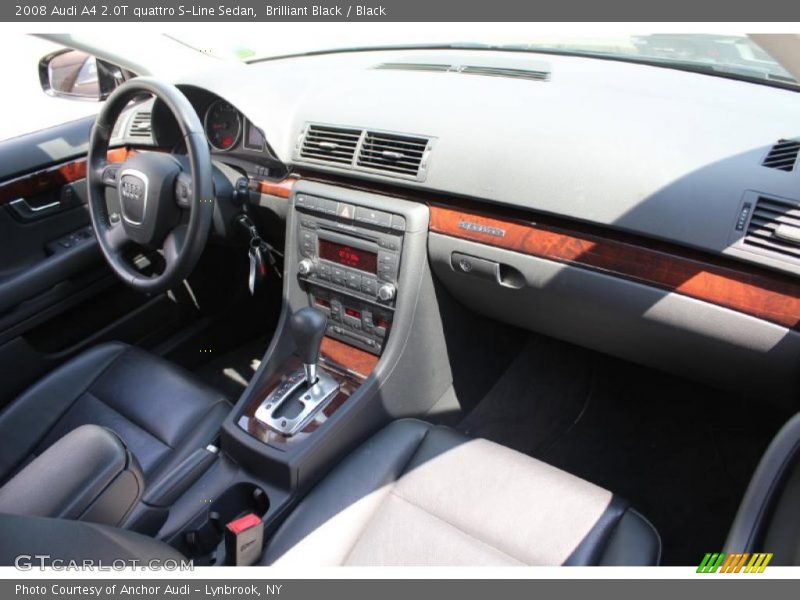 Brilliant Black / Black 2008 Audi A4 2.0T quattro S-Line Sedan