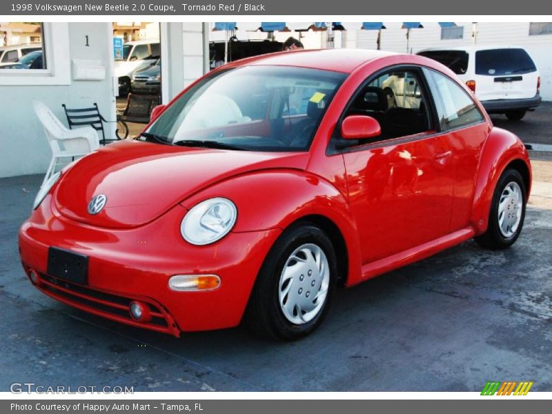 Tornado Red / Black 1998 Volkswagen New Beetle 2.0 Coupe