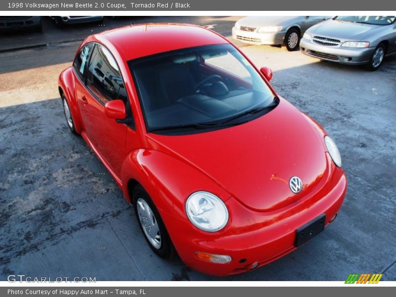 Tornado Red / Black 1998 Volkswagen New Beetle 2.0 Coupe