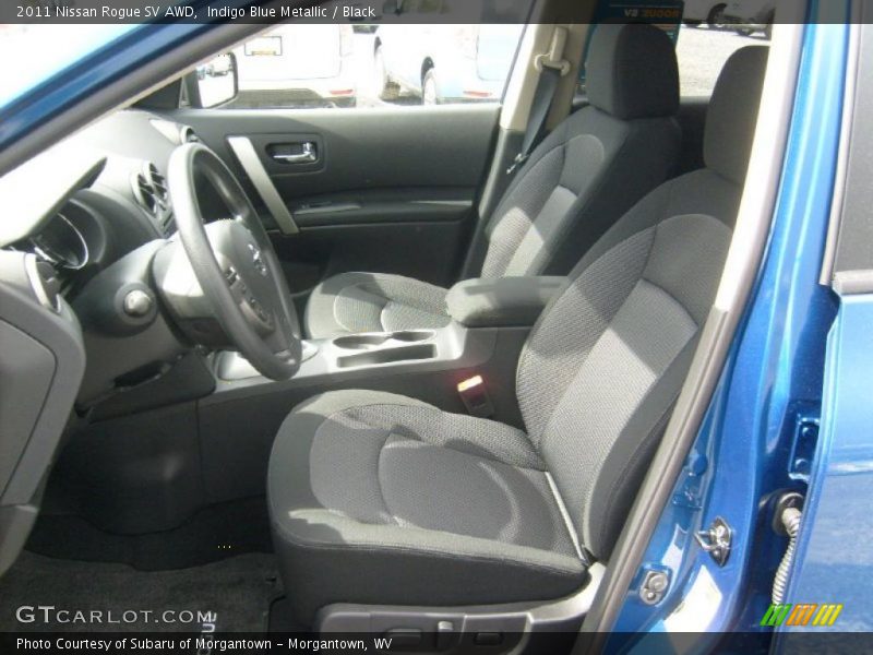 Indigo Blue Metallic / Black 2011 Nissan Rogue SV AWD