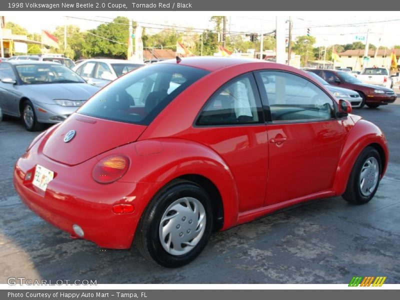 Tornado Red / Black 1998 Volkswagen New Beetle 2.0 Coupe