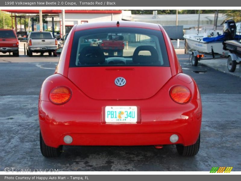 Tornado Red / Black 1998 Volkswagen New Beetle 2.0 Coupe