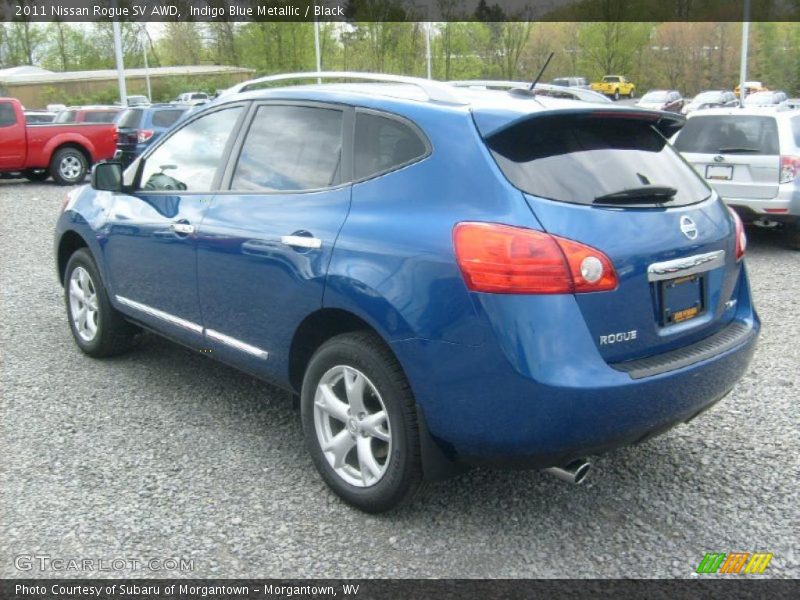 Indigo Blue Metallic / Black 2011 Nissan Rogue SV AWD