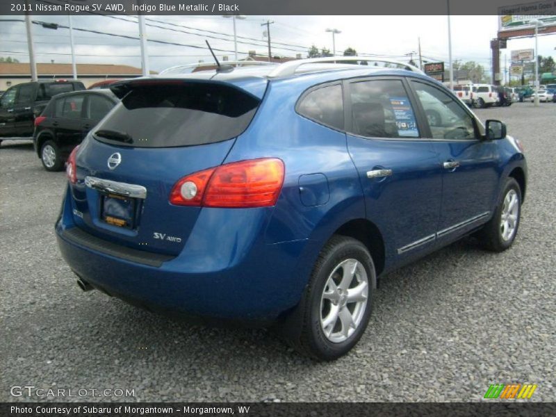 Indigo Blue Metallic / Black 2011 Nissan Rogue SV AWD