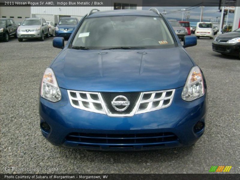Indigo Blue Metallic / Black 2011 Nissan Rogue SV AWD