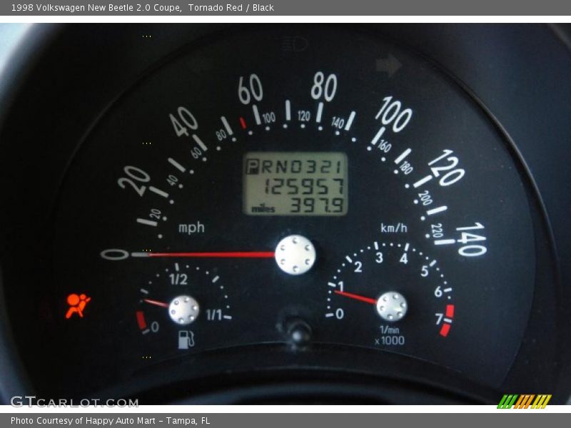  1998 New Beetle 2.0 Coupe 2.0 Coupe Gauges
