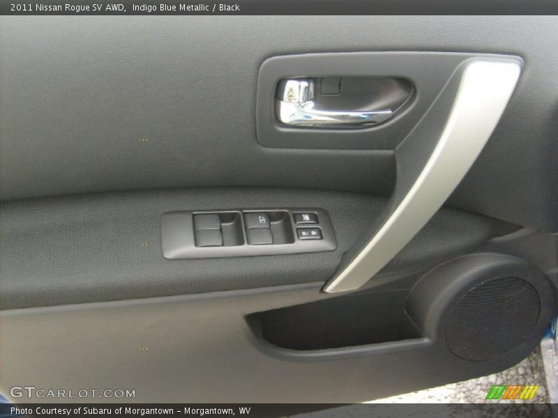 Indigo Blue Metallic / Black 2011 Nissan Rogue SV AWD