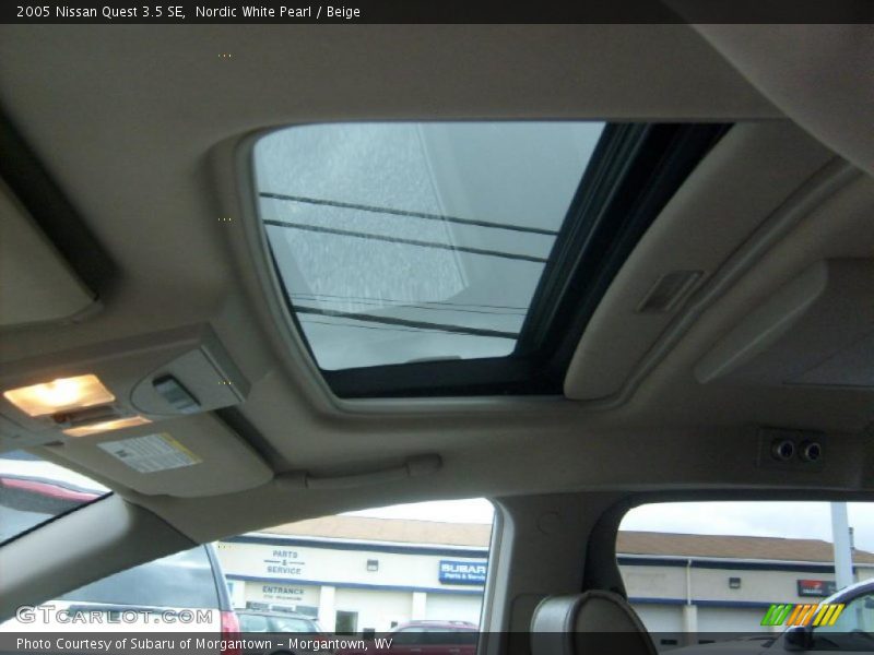 Nordic White Pearl / Beige 2005 Nissan Quest 3.5 SE