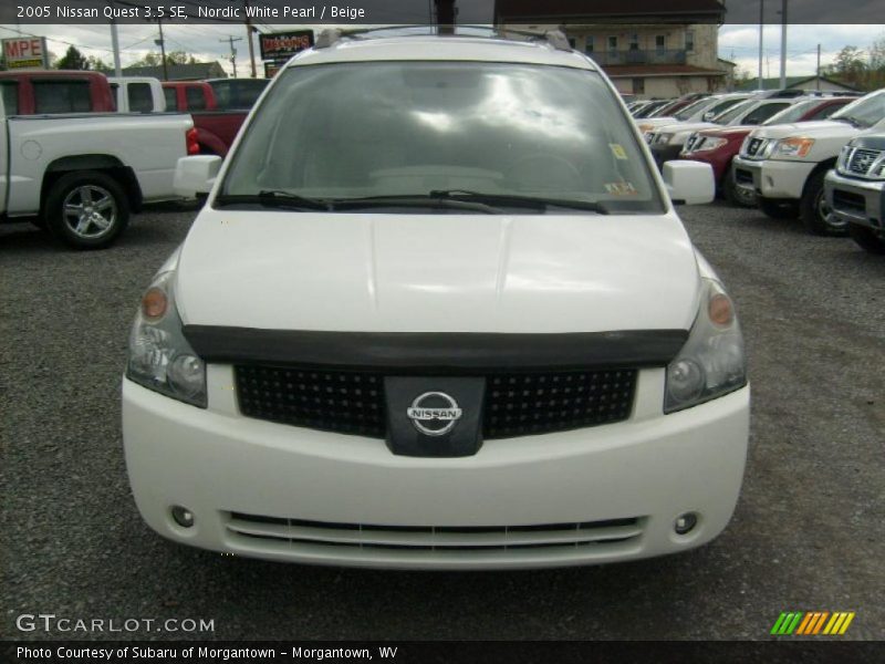 Nordic White Pearl / Beige 2005 Nissan Quest 3.5 SE
