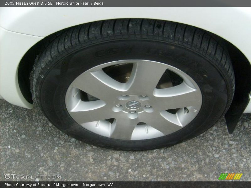 Nordic White Pearl / Beige 2005 Nissan Quest 3.5 SE