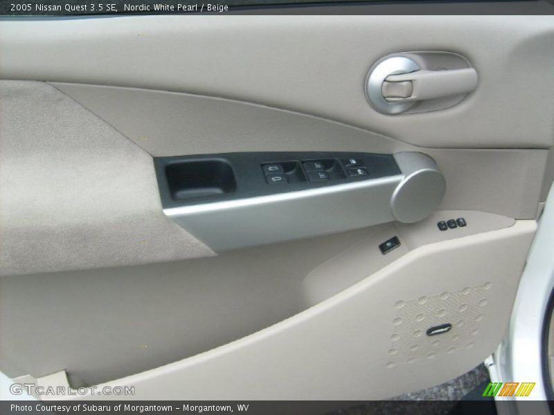 Nordic White Pearl / Beige 2005 Nissan Quest 3.5 SE