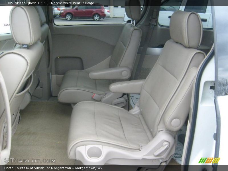 Nordic White Pearl / Beige 2005 Nissan Quest 3.5 SE