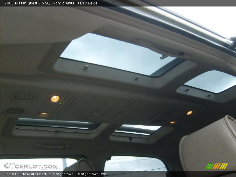 Nordic White Pearl / Beige 2005 Nissan Quest 3.5 SE