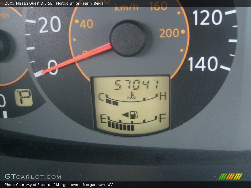 Nordic White Pearl / Beige 2005 Nissan Quest 3.5 SE