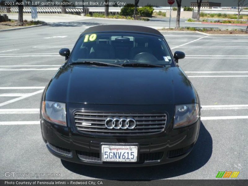 Brilliant Black / Aviator Grey 2001 Audi TT 1.8T quattro Roadster