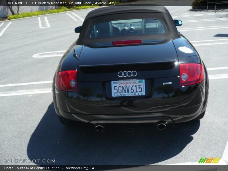 Brilliant Black / Aviator Grey 2001 Audi TT 1.8T quattro Roadster