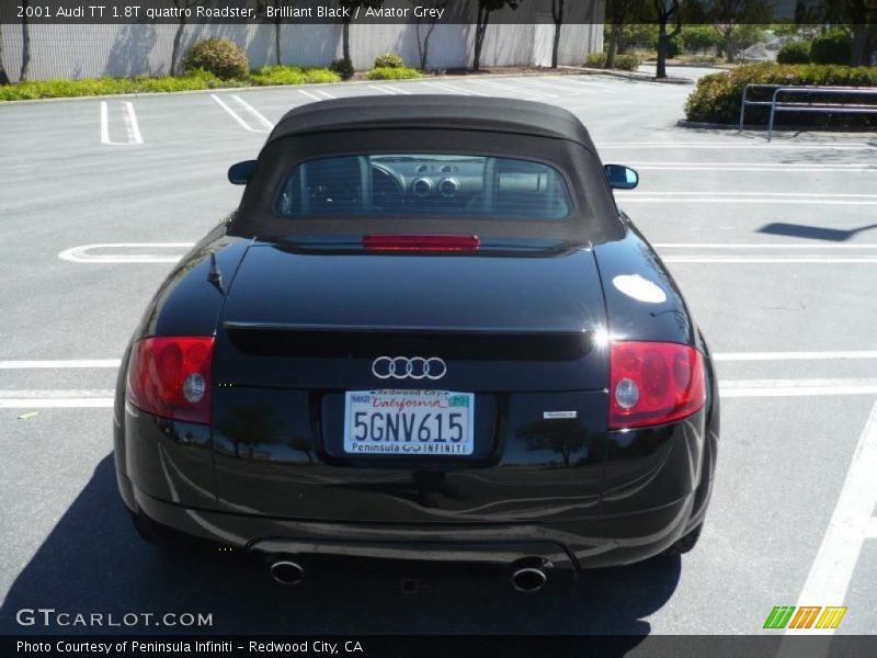 Brilliant Black / Aviator Grey 2001 Audi TT 1.8T quattro Roadster