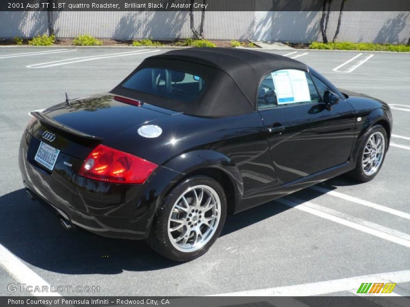 Brilliant Black / Aviator Grey 2001 Audi TT 1.8T quattro Roadster