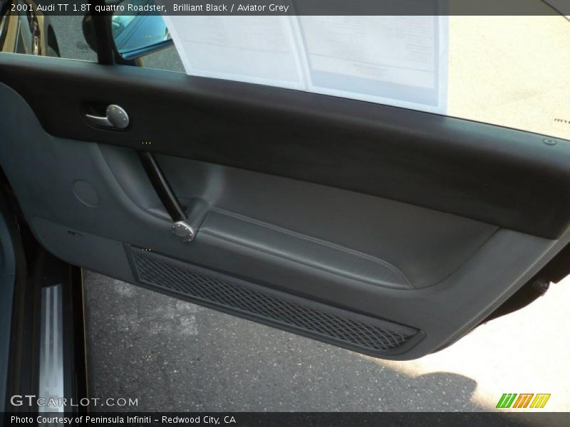 Brilliant Black / Aviator Grey 2001 Audi TT 1.8T quattro Roadster