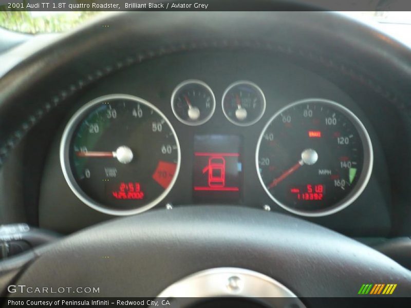 Brilliant Black / Aviator Grey 2001 Audi TT 1.8T quattro Roadster
