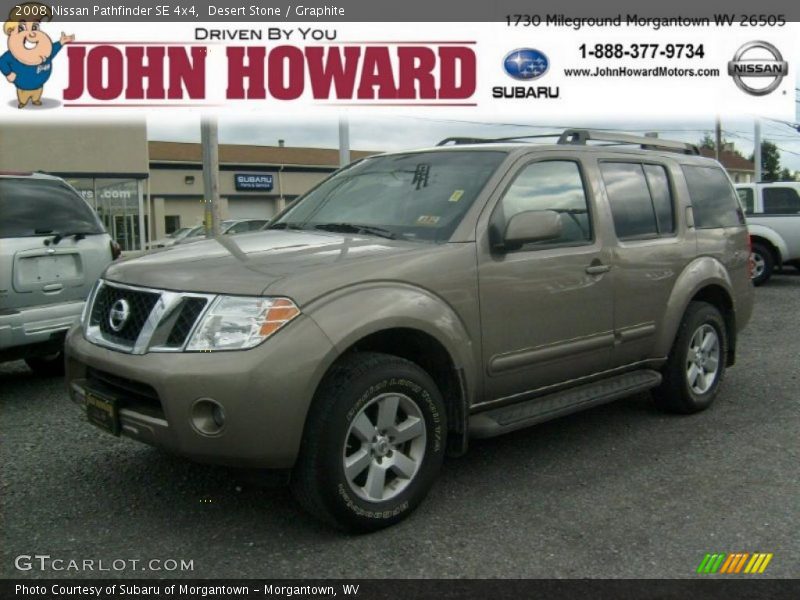 Desert Stone / Graphite 2008 Nissan Pathfinder SE 4x4
