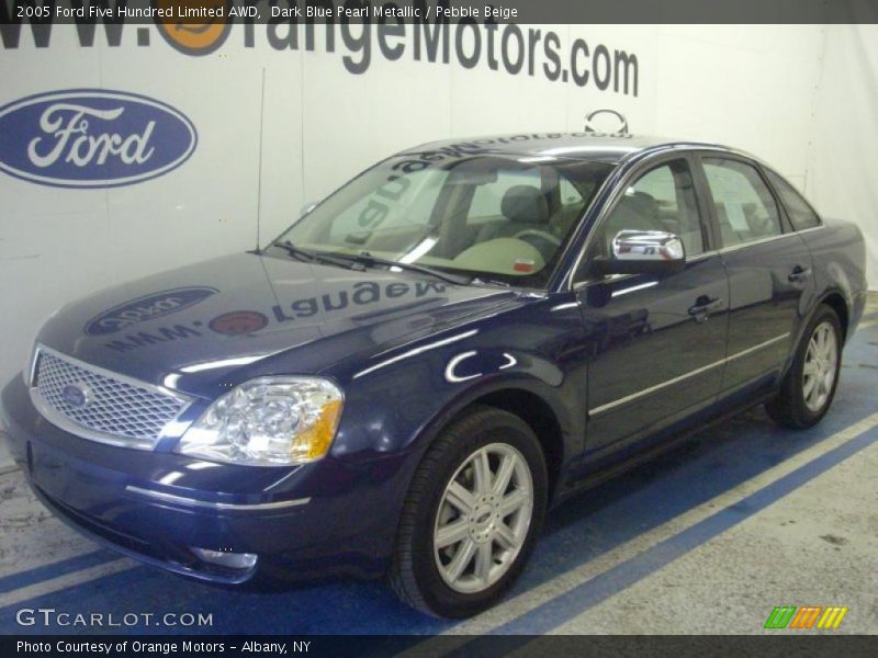 Dark Blue Pearl Metallic / Pebble Beige 2005 Ford Five Hundred Limited AWD
