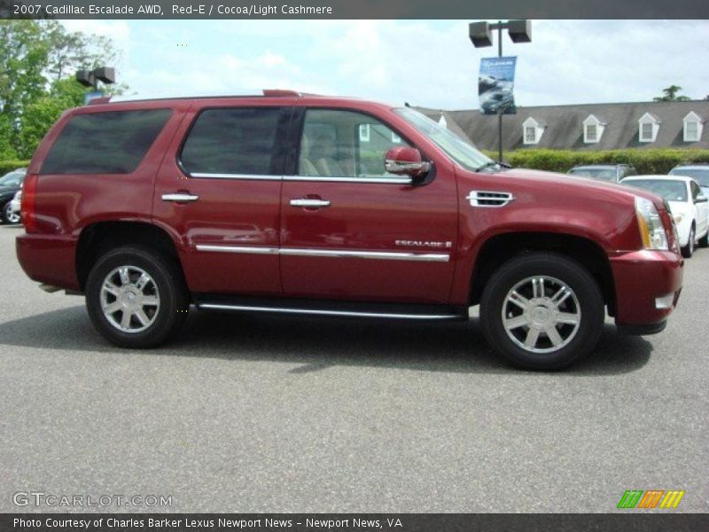 Red-E / Cocoa/Light Cashmere 2007 Cadillac Escalade AWD