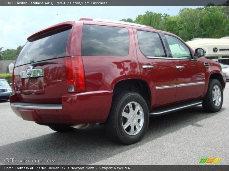Red-E / Cocoa/Light Cashmere 2007 Cadillac Escalade AWD