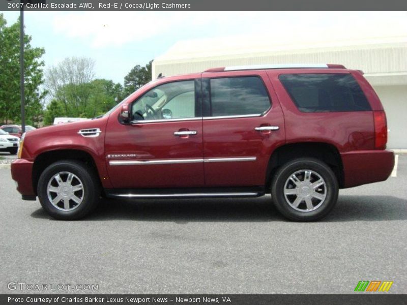 Red-E / Cocoa/Light Cashmere 2007 Cadillac Escalade AWD