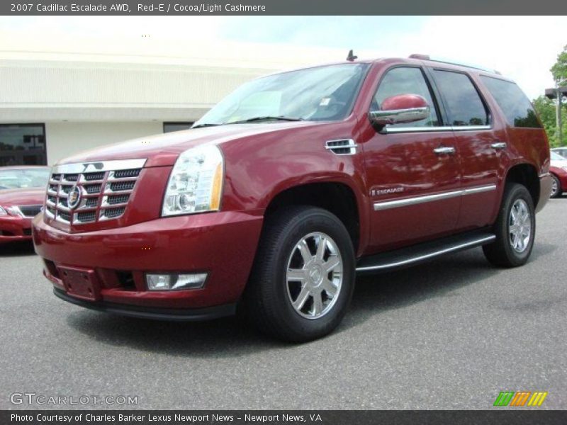 Red-E / Cocoa/Light Cashmere 2007 Cadillac Escalade AWD