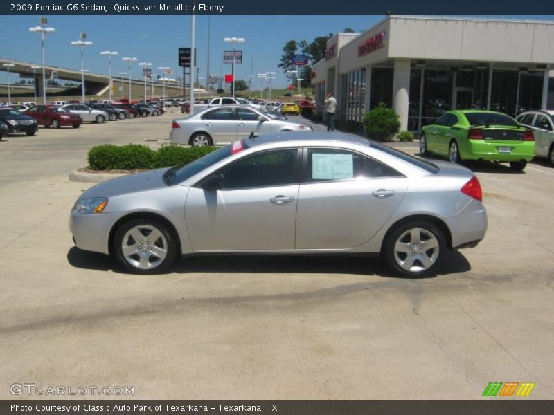 Quicksilver Metallic / Ebony 2009 Pontiac G6 Sedan