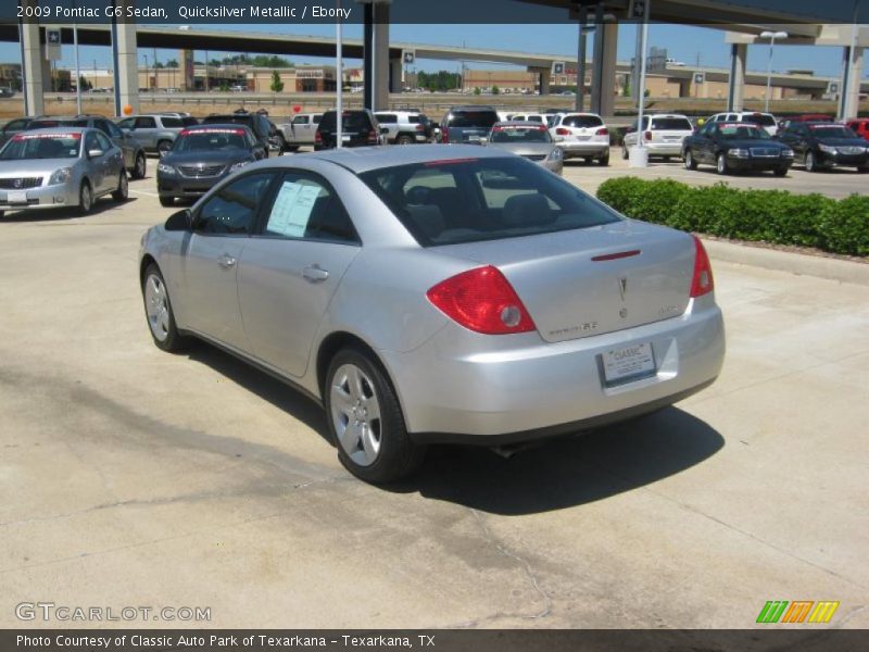 Quicksilver Metallic / Ebony 2009 Pontiac G6 Sedan