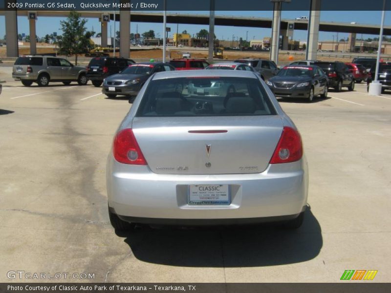 Quicksilver Metallic / Ebony 2009 Pontiac G6 Sedan