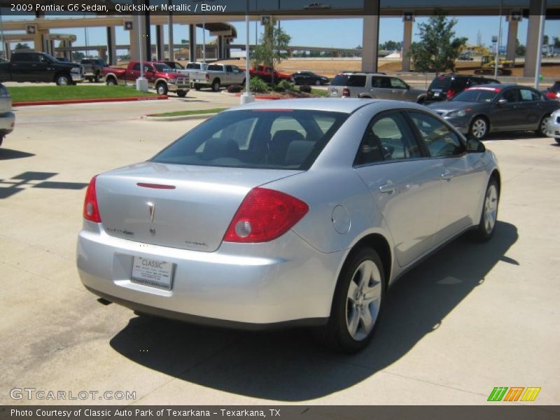 Quicksilver Metallic / Ebony 2009 Pontiac G6 Sedan