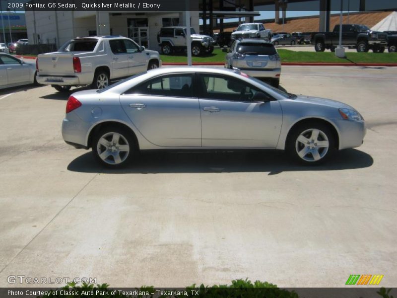 Quicksilver Metallic / Ebony 2009 Pontiac G6 Sedan