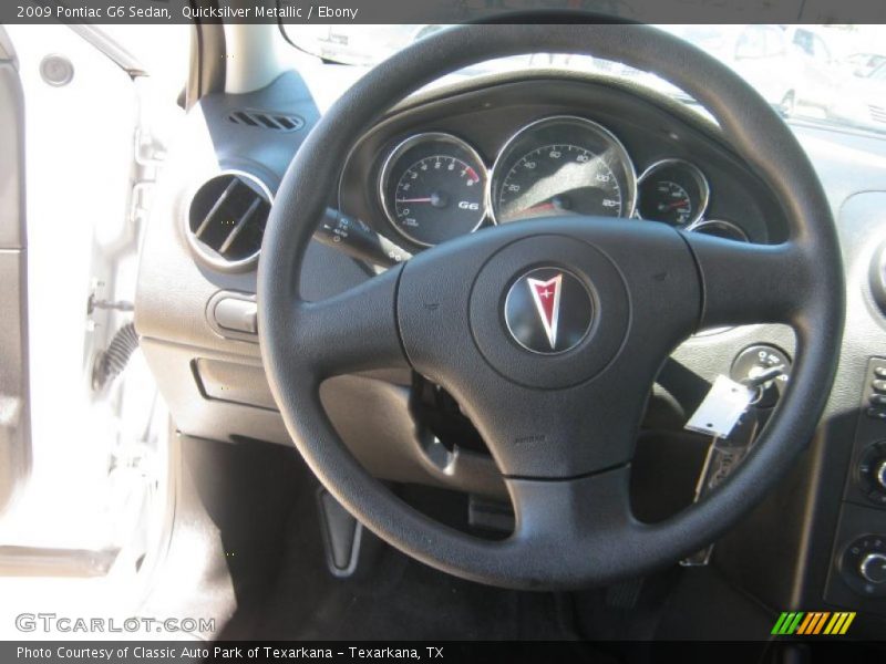 Quicksilver Metallic / Ebony 2009 Pontiac G6 Sedan