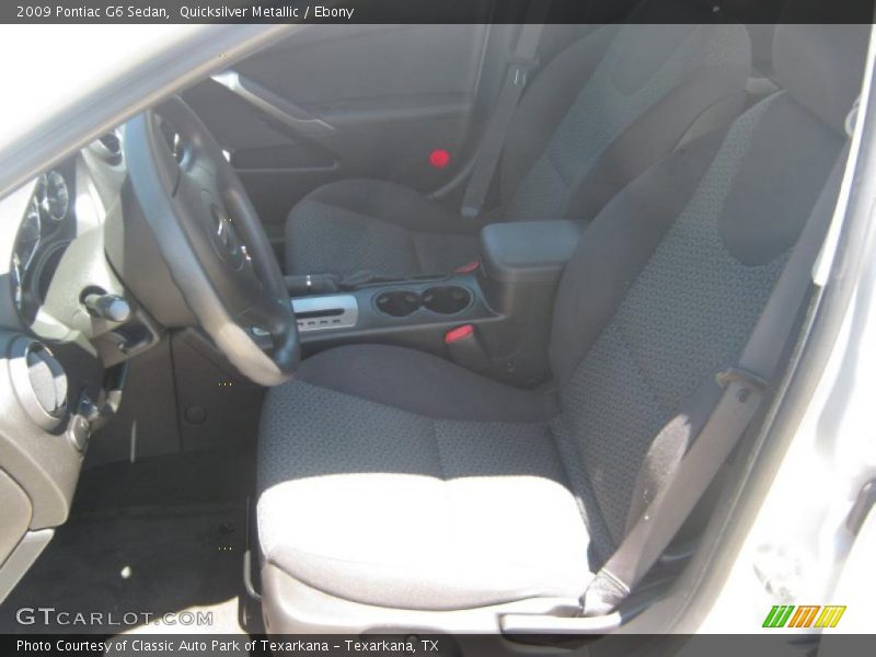 Quicksilver Metallic / Ebony 2009 Pontiac G6 Sedan