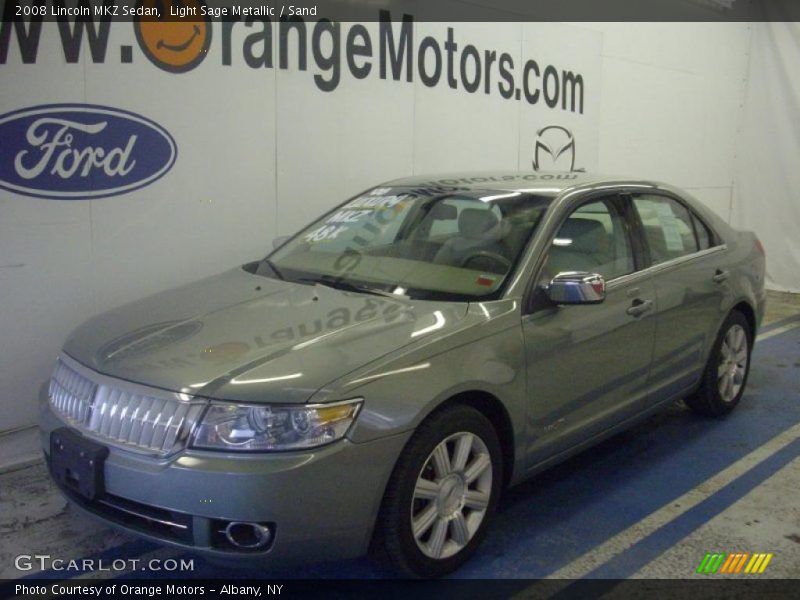 Light Sage Metallic / Sand 2008 Lincoln MKZ Sedan